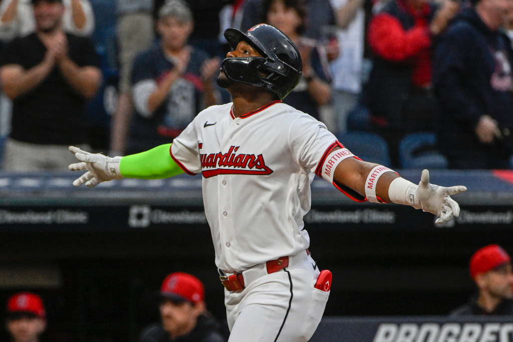 Martínez homers from both sides of the plate as Guardians beat Athletics to stay atop AL Central